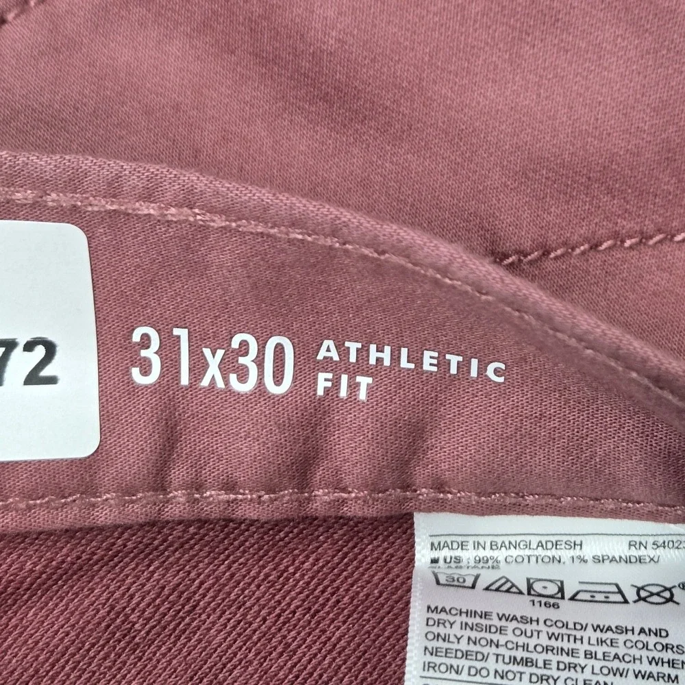 Banana Republic Men Jeans 31X30 Pink Denim Pants Travel Jean Athletic 30